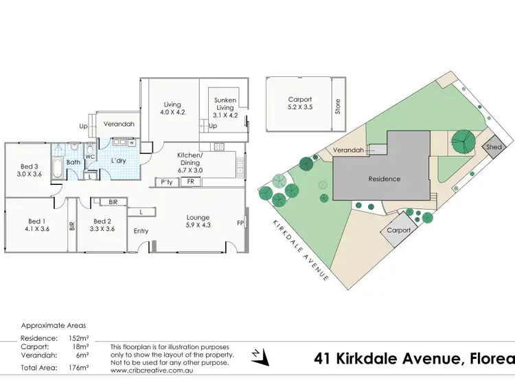 Floorplan of Homely house listing, 41 Kirkdale Avenue, Floreat WA 6014