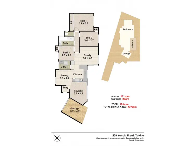 Floorplan of Homely house listing, 20b Yarruk Street, Yokine WA 6060