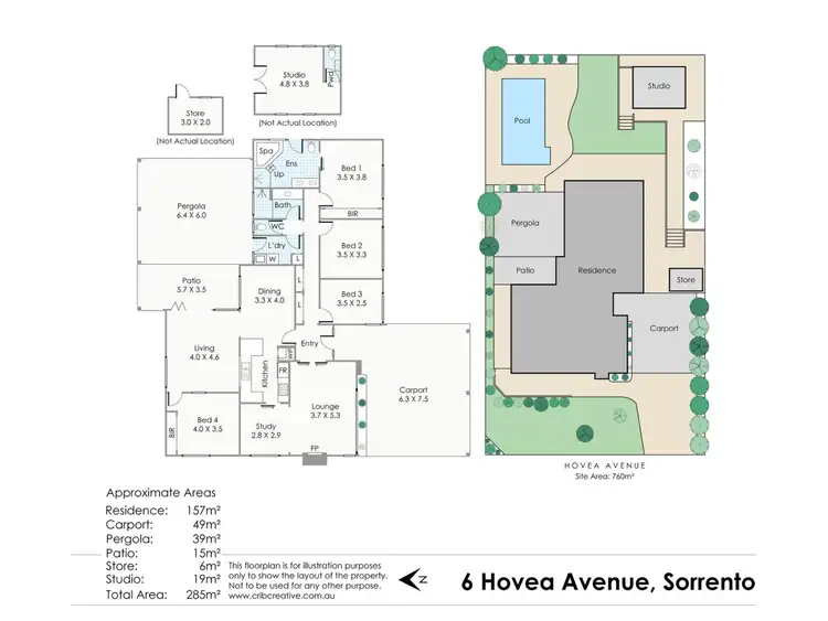 Floorplan of Homely house listing, 6 Hovea Avenue, Sorrento WA 6020