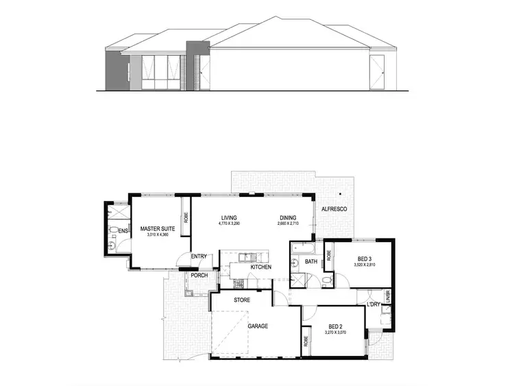 Floorplan of Homely house listing, 27c Worthing Street, Westminster WA 6061