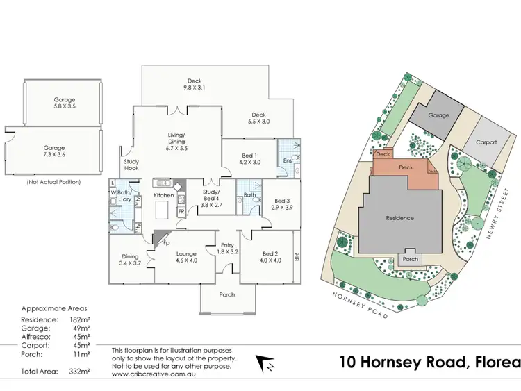Floorplan of Homely house listing, 10 Hornsey Road, Floreat WA 6014