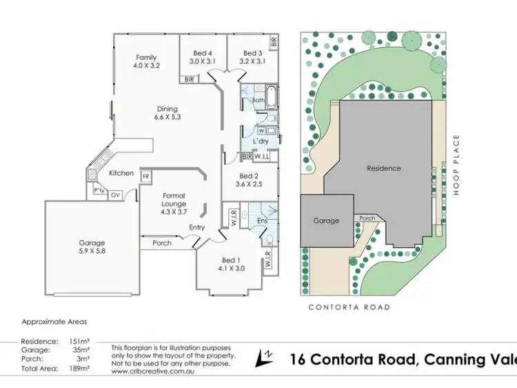 Floorplan of Homely house listing, 16 Contorta Road, Canning Vale WA 6155