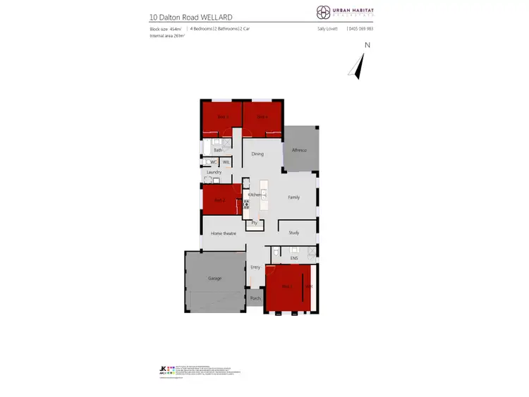 Floorplan of Homely house listing, 10 Dalton Road, Wellard WA 6170