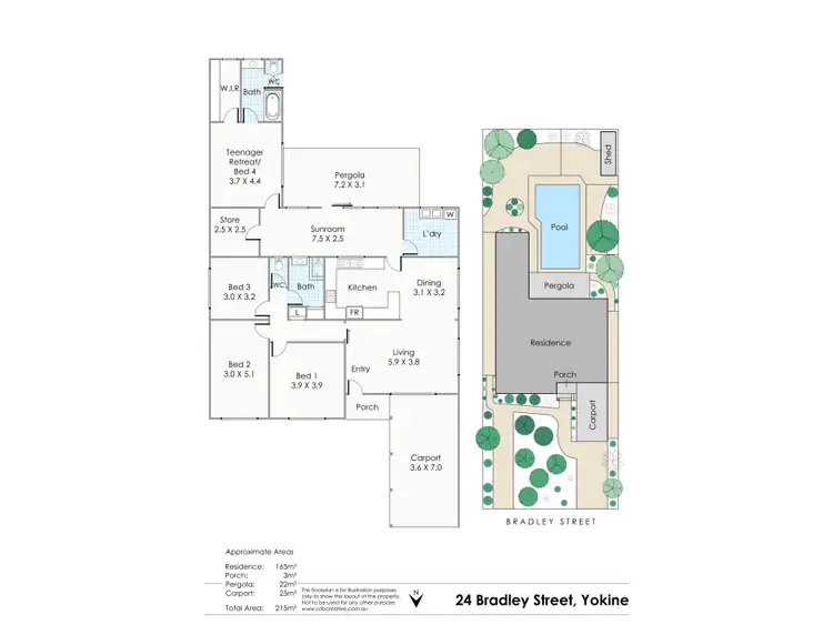 Floorplan of Homely house listing, 24 Bradley Street, Yokine WA 6060