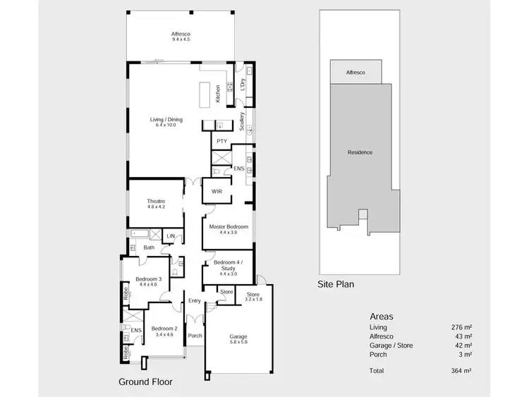 Floorplan of Homely house listing, 4 Mardella Street, Coolbinia WA 6050