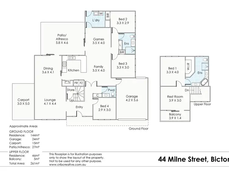 Floorplan of Homely house listing, 44 Milne Street, Bicton WA 6157