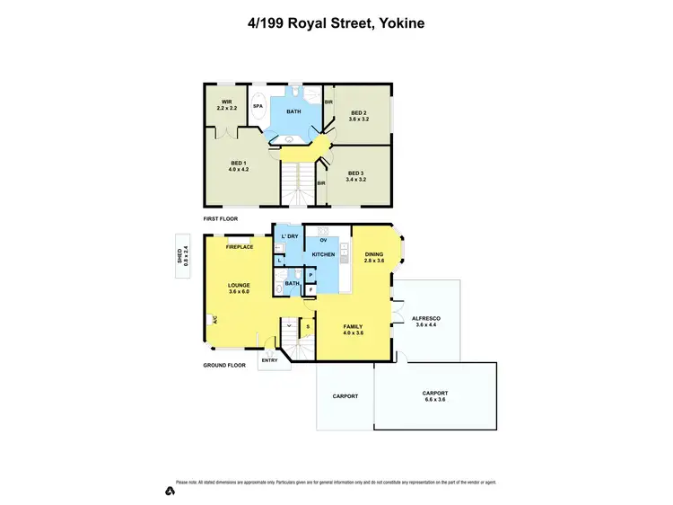 Floorplan of Homely villa listing, 4/199 Royal  Street, Yokine WA 6060