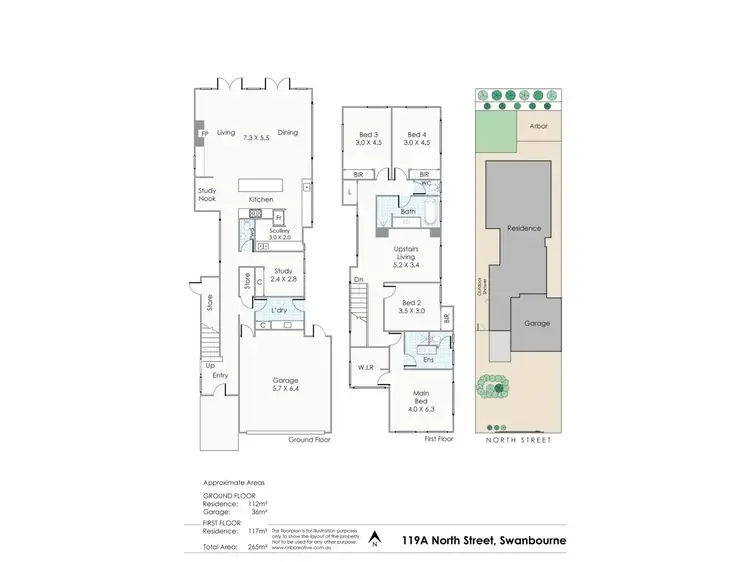 Floorplan of Homely house listing, 119A North Street, Swanbourne WA 6010