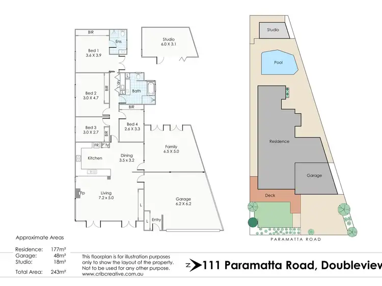 Floorplan of Homely house listing, 111 Paramatta Road, Doubleview WA 6018