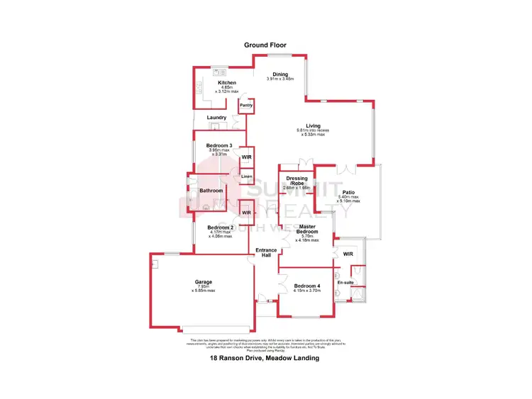 Floorplan of Homely house listing, 18 Ranson Drive, Roelands WA 6226