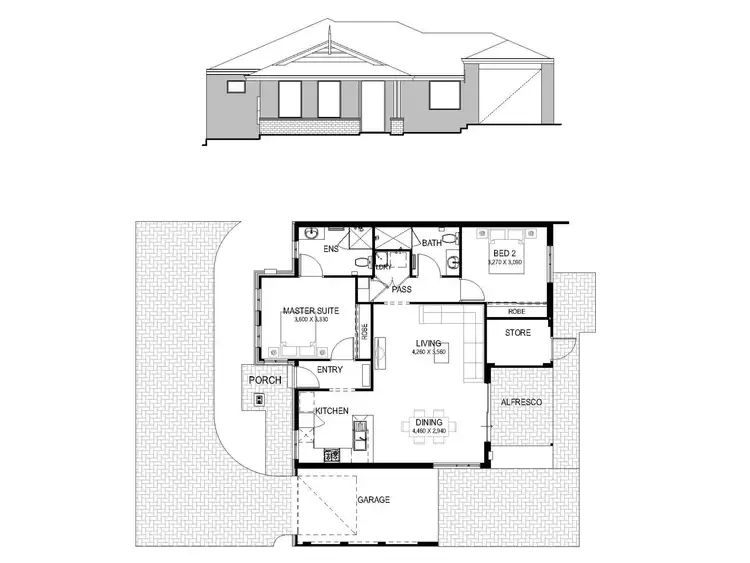 Floorplan of Homely house listing, 47B Cordelia Avenue, Coolbellup WA 6163