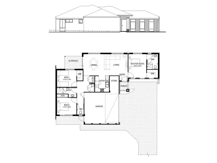 Floorplan of Homely house listing, Lot 3, 16 Stainer Street, Willagee WA 6156