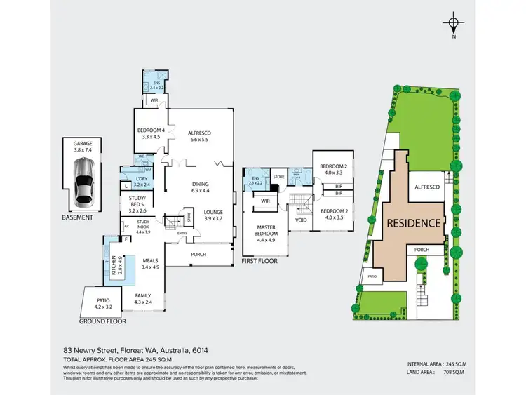 Floorplan of Homely house listing, 83 Newry Street, Floreat WA 6014