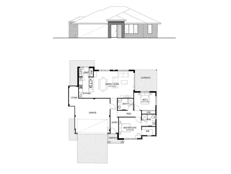 Floorplan of Homely house listing, Unit 1, 33 Boundary Road, St James WA 6102