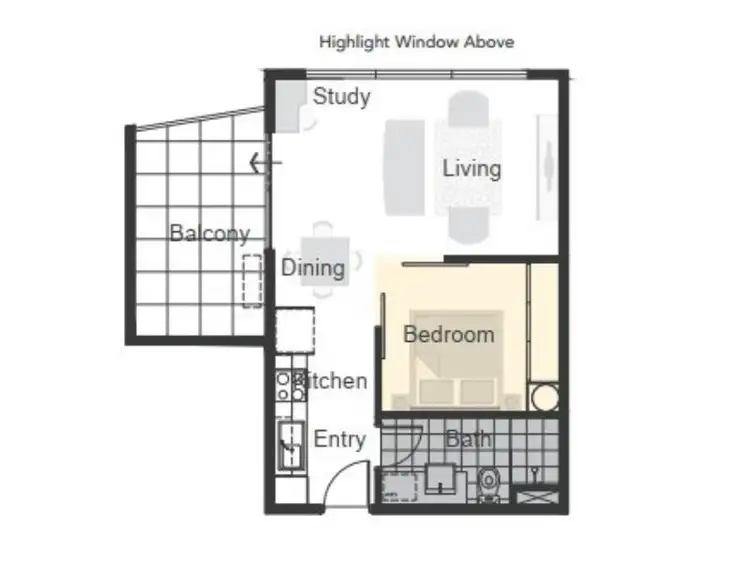 Floorplan of Homely apartment listing, Lot 95, 711/17 Pattie Street, Cannington WA 6107