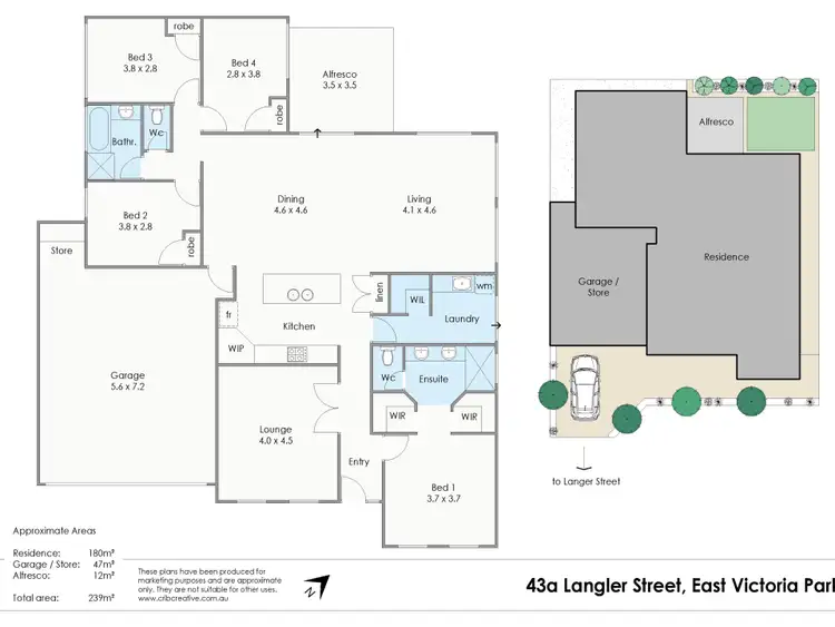 Floorplan of Homely house listing, 43A Langler Street, East Victoria Park WA 6101