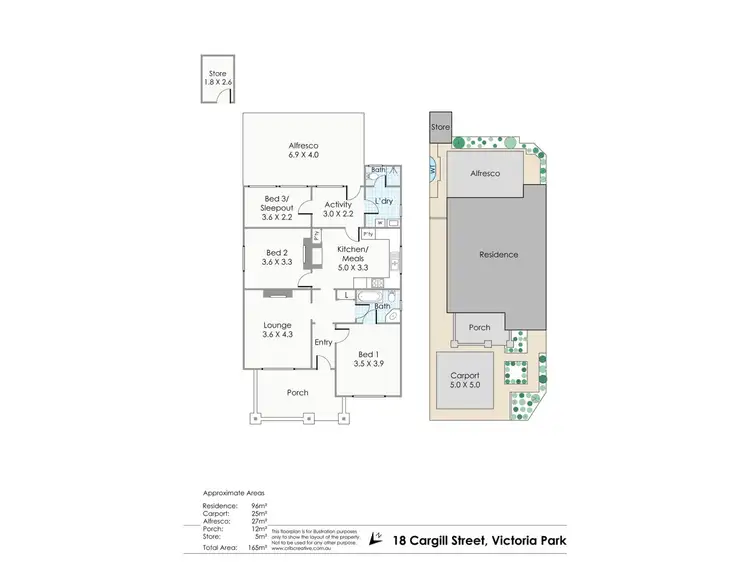 Floorplan of Homely house listing, 18 Cargill Street, Victoria Park WA 6100