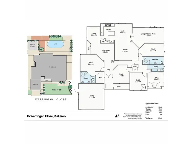 Floorplan of Homely house listing, 45 Warringah Close, Kallaroo WA 6025