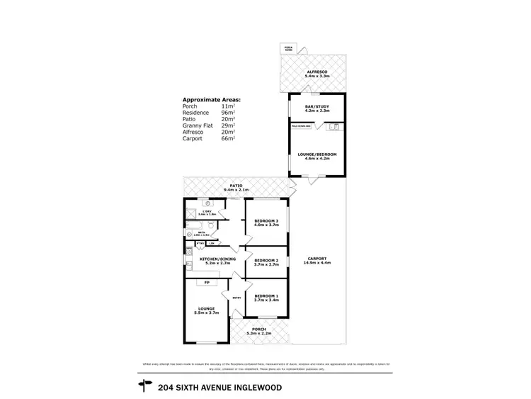 Floorplan of Homely house listing, 204 Sixth Avenue, Inglewood WA 6052