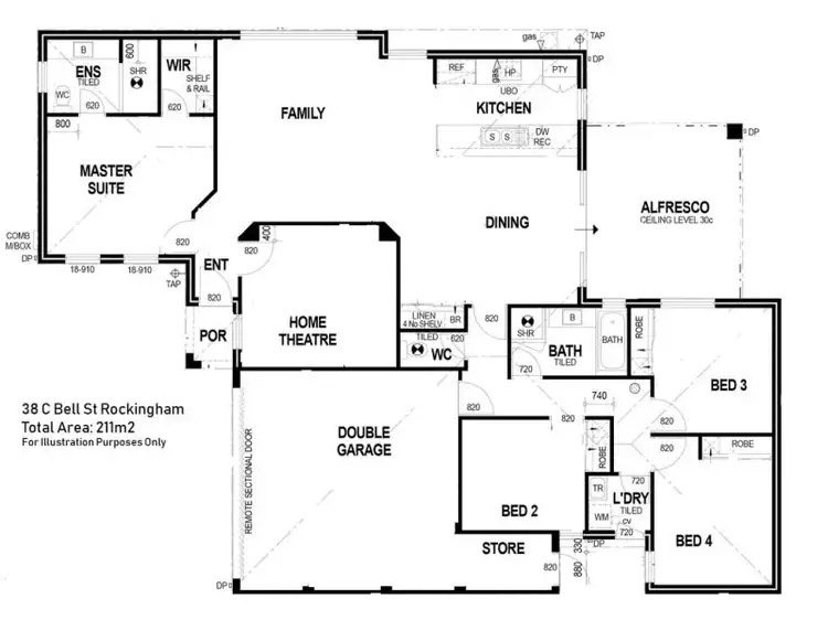 Floorplan of Homely house listing, 38C Bell Street, Rockingham WA 6168