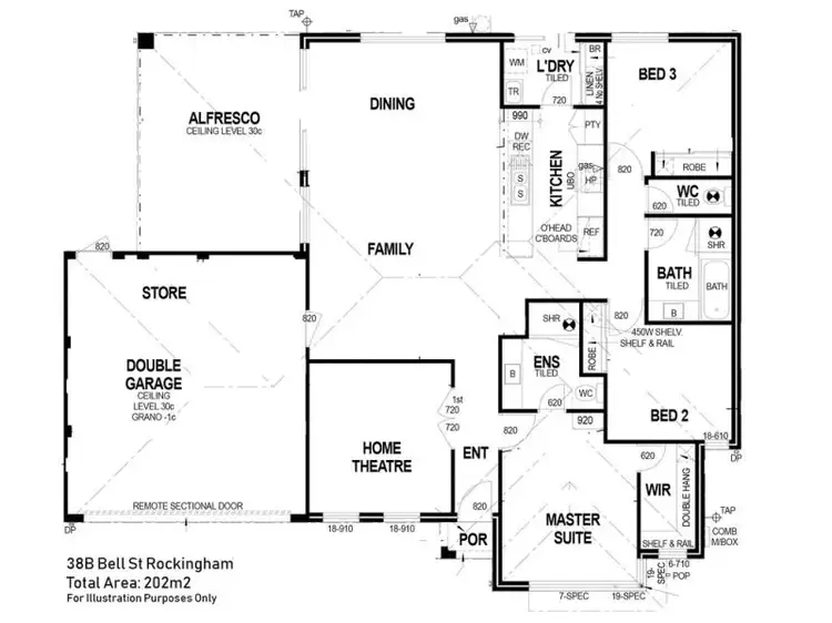 Floorplan of Homely house listing, 38B Bell Street, Rockingham WA 6168