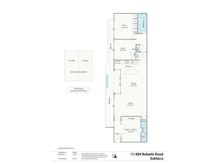 Floorplan of Homely apartment listing, 11/454 Roberts Road, Subiaco WA 6008