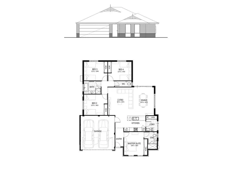 Floorplan of Homely house listing, 4 Blancoa Approach, Byford WA 6122
