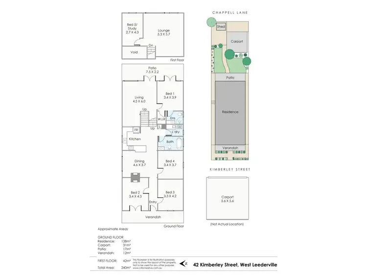 Floorplan of Homely house listing, 42 Kimberley Street, West Leederville WA 6007