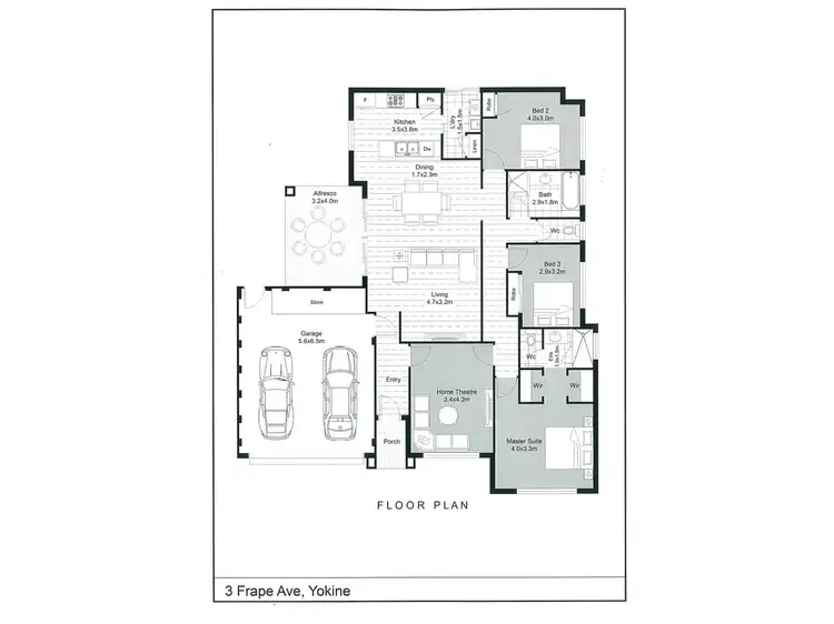 Floorplan of Homely house listing, 3 FRAPE AVENUE, Yokine WA 6060