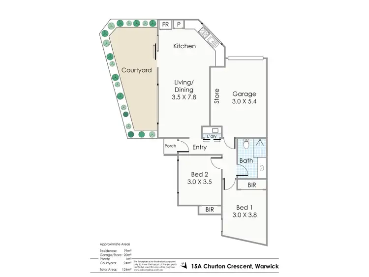 Floorplan of Homely villa listing, 15A Churton Crescent, Warwick WA 6024