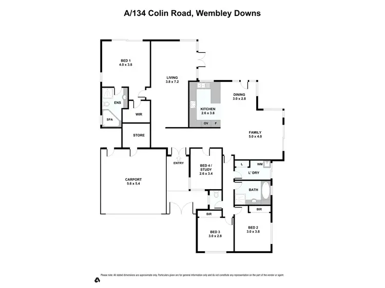 Floorplan of Homely house listing, 134A Colin Road, Wembley Downs WA 6019