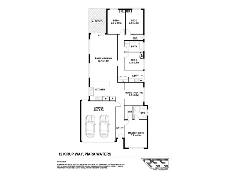 Floorplan of Homely house listing, 12 Kirup Way, Piara Waters WA 6112