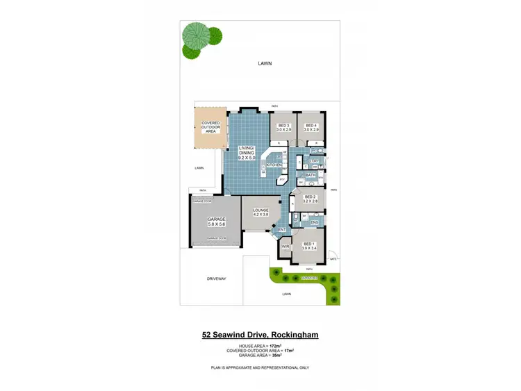 Floorplan of Homely house listing, 52 Seawind Drive, Rockingham WA 6168