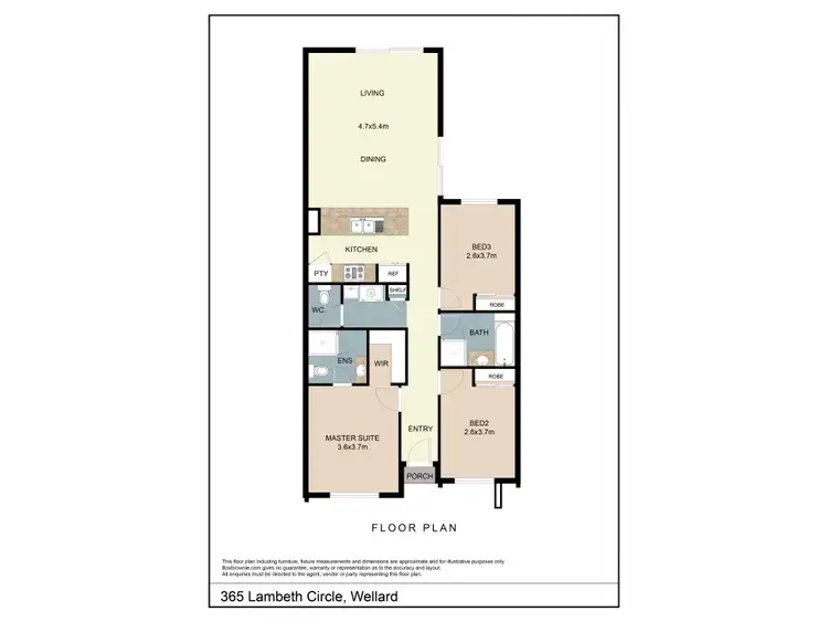 Floorplan of Homely house listing, 365 Lambeth Circle, Wellard WA 6170