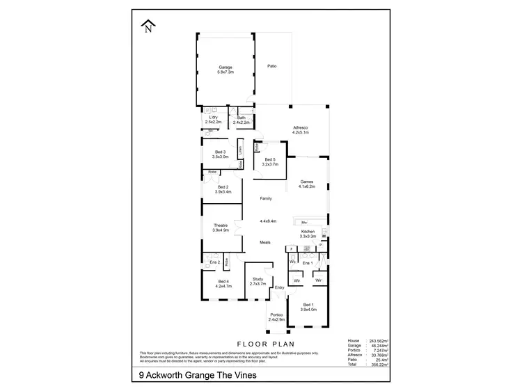 Floorplan of Homely house listing, 9 Ackworth Grange, The Vines WA 6069
