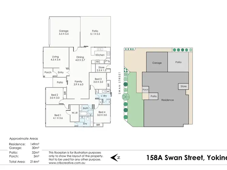 Floorplan of Homely house listing, 158A Swan Street, Yokine WA 6060