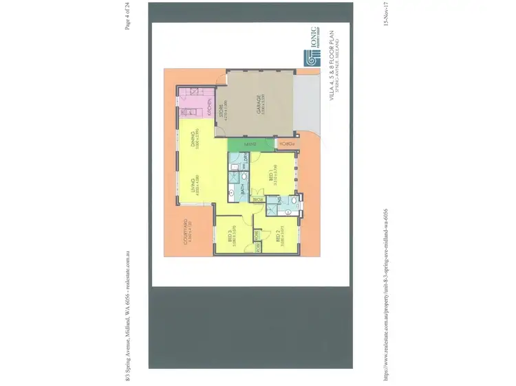 Floorplan of Homely unit listing, 8/3 SPRING AVENUE, Midland WA 6056