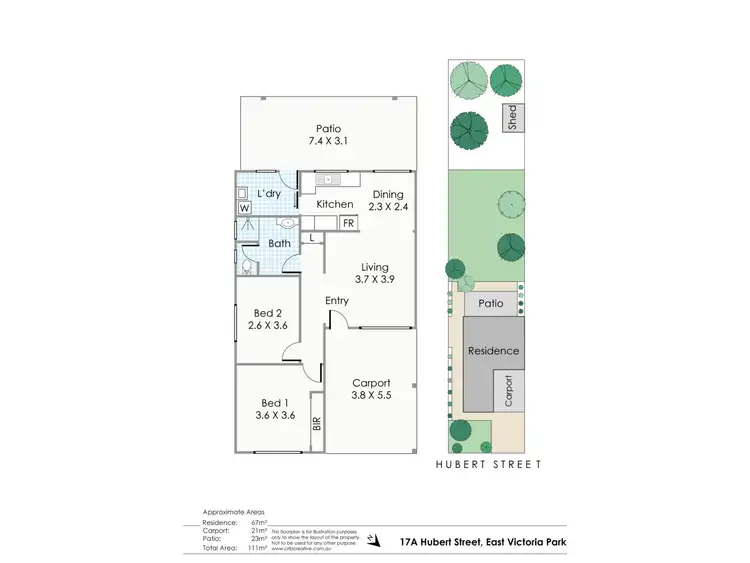 Floorplan of Homely house listing, 17A Hubert Street, East Victoria Park WA 6101