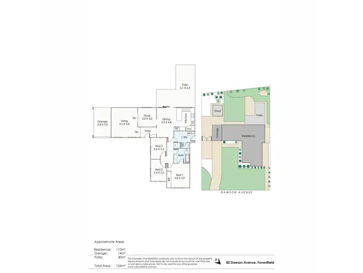 Floorplan of Homely house listing, 82 Dawson Avenue, Forrestfield WA 6058