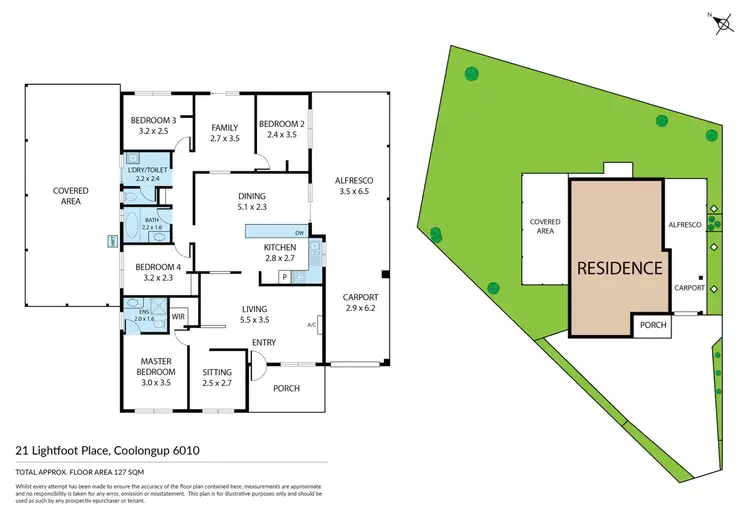 Floorplan of Homely house listing, 21 Lightfoot Place, Cooloongup WA 6168