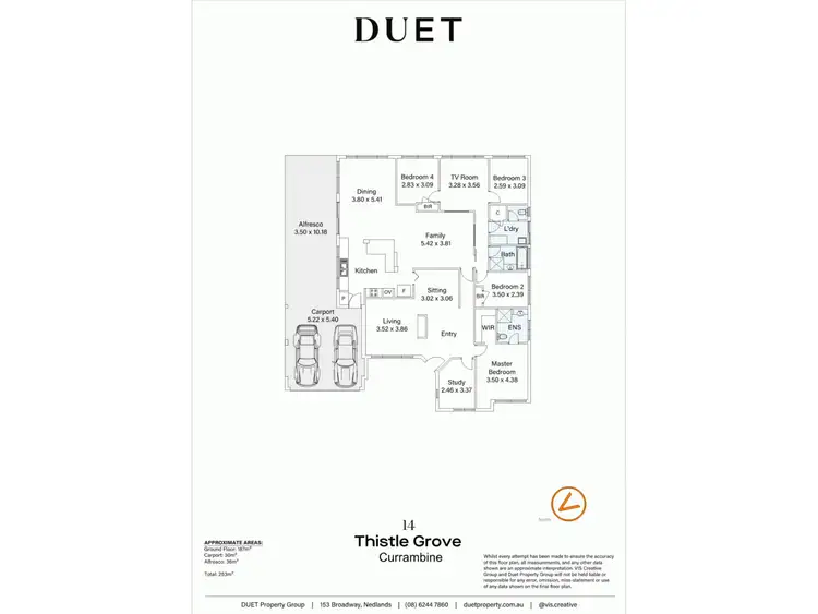 Floorplan of Homely house listing, 14 Thistle Grove, Currambine WA 6028
