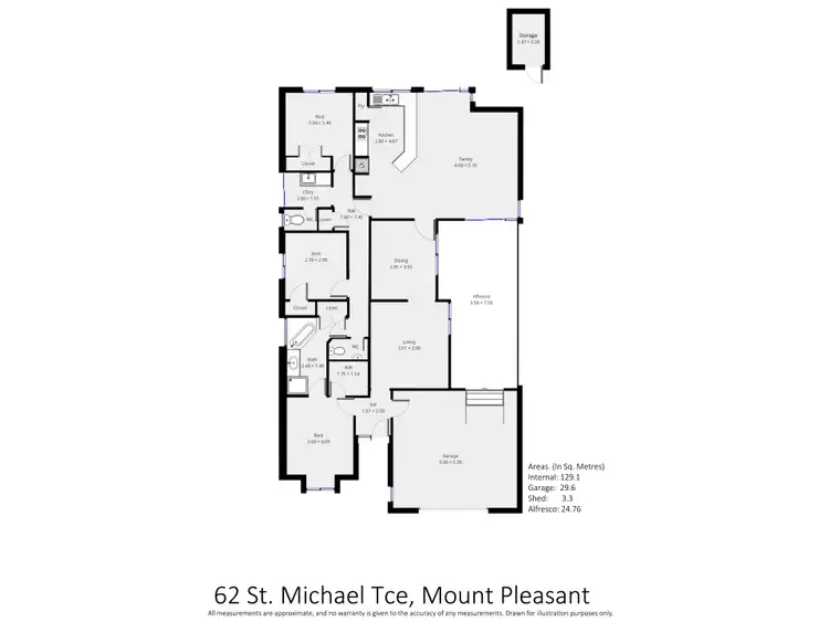 Floorplan of Homely house listing, 62 St Michael Terrace, Mount Pleasant WA 6153