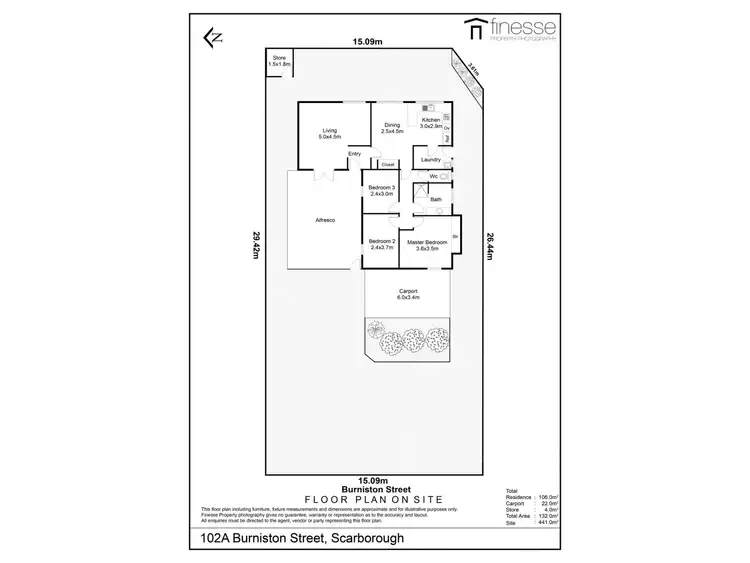 Floorplan of Homely house listing, 102A Burniston Street, Scarborough WA 6019