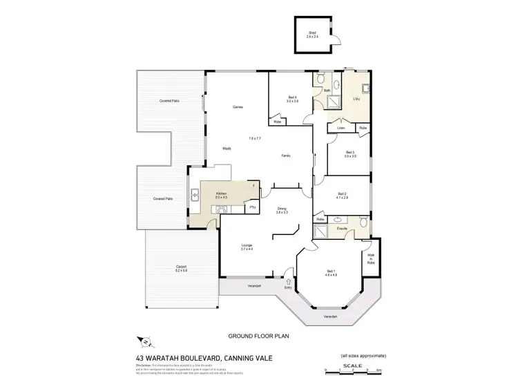 Floorplan of Homely house listing, 43 Waratah Boulevard, Canning Vale WA 6155