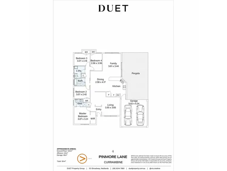 Floorplan of Homely house listing, 4 Pinmore Lane, Currambine WA 6028