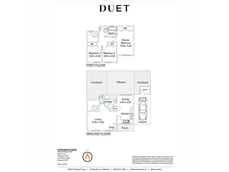 Floorplan of Homely townhouse listing, 55/15 Jugan Street, Mount Hawthorn WA 6016
