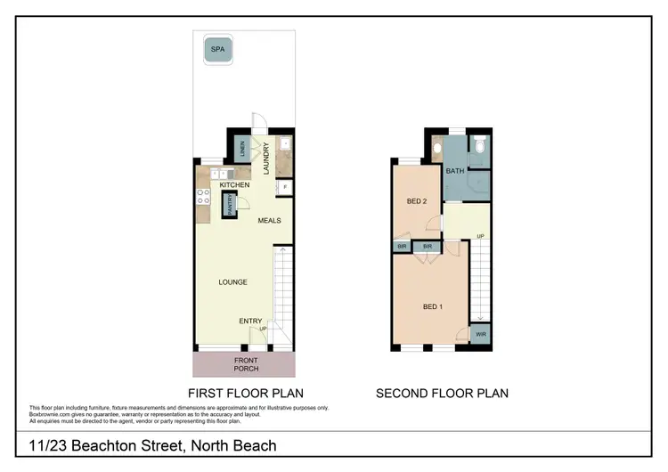 Floorplan of Homely townhouse listing, 11/23 Beachton Street, North Beach WA 6020