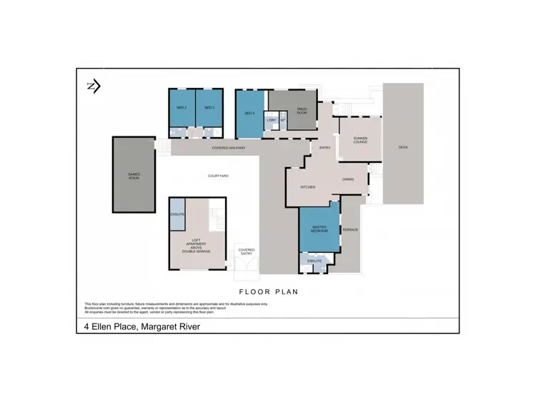 Floorplan of Homely house listing, 4 Ellen Place, Margaret River WA 6285