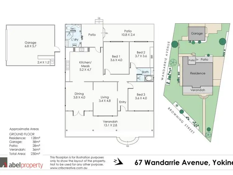 Floorplan of Homely house listing, 67 Wandarrie Avenue, Yokine WA 6060