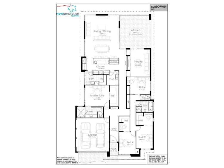Floorplan of Homely house listing, 6 Crimson Boulevard, Forrestfield WA 6058